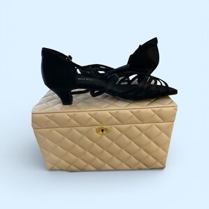 Fun Black Strappy Heels